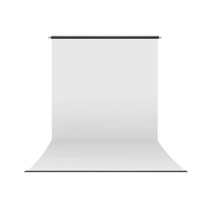 PVC Vinyl Studio Backdrop | White with black backing